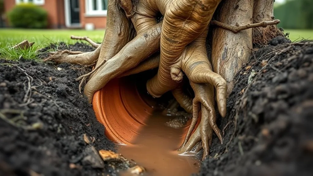 Tree Root Damage in Drains | Detection & Removal in Folkestone